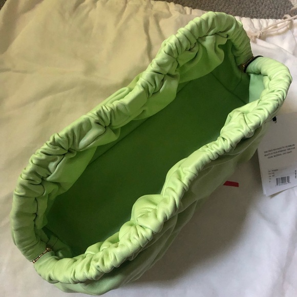 LARGE Mansur Gavriel Cloud Clutch Bag- Mint - Picture 4 of 15